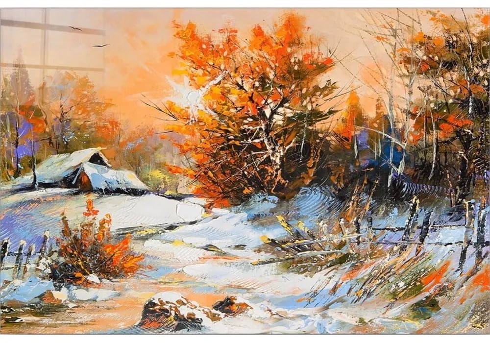 Üveg kép 70x50 cm Winter – Wallity