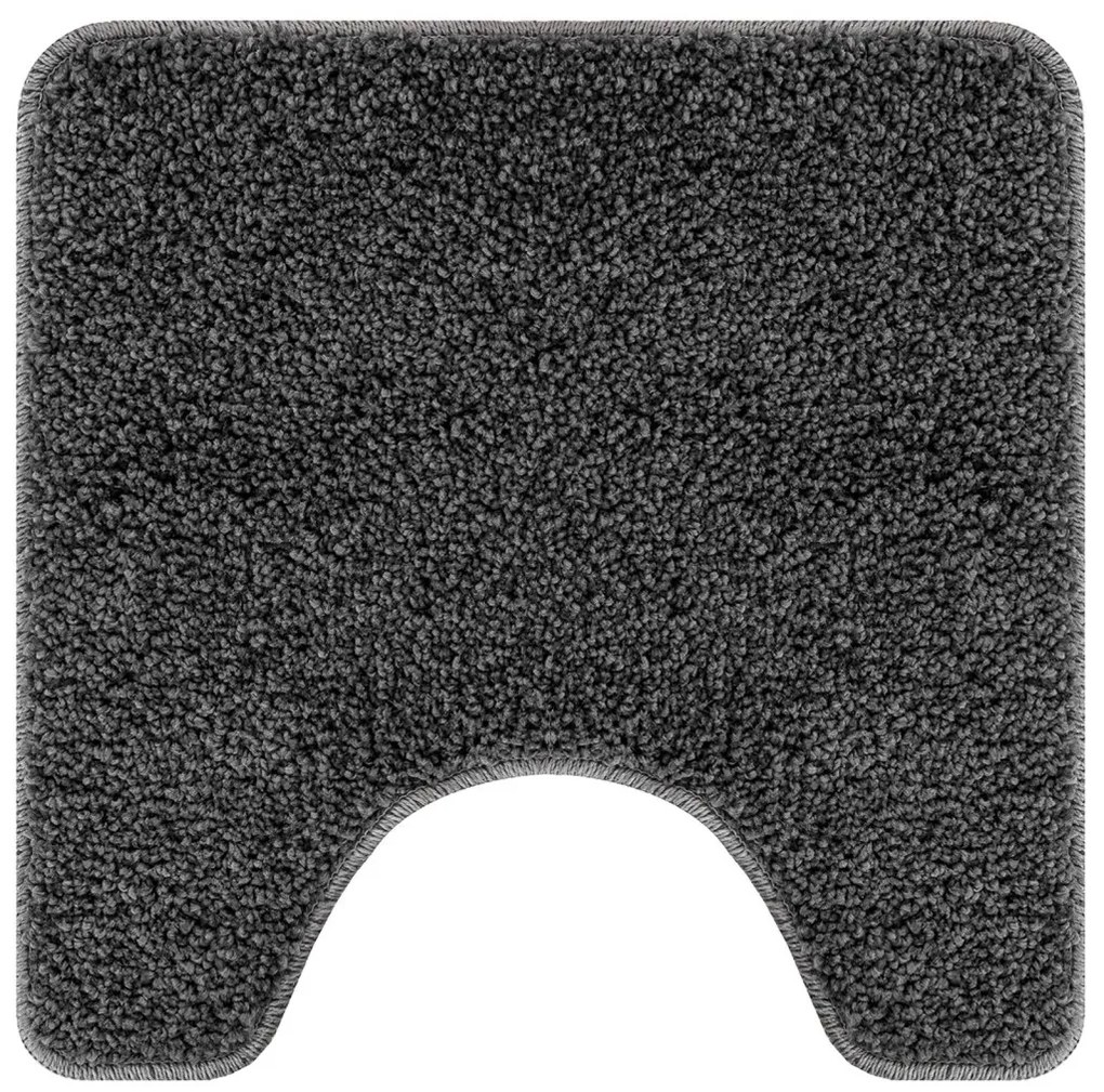 Csúszásmentes fürdőszőnyeg készlet 3 pcs Sötétszürke 50 x 50 cm