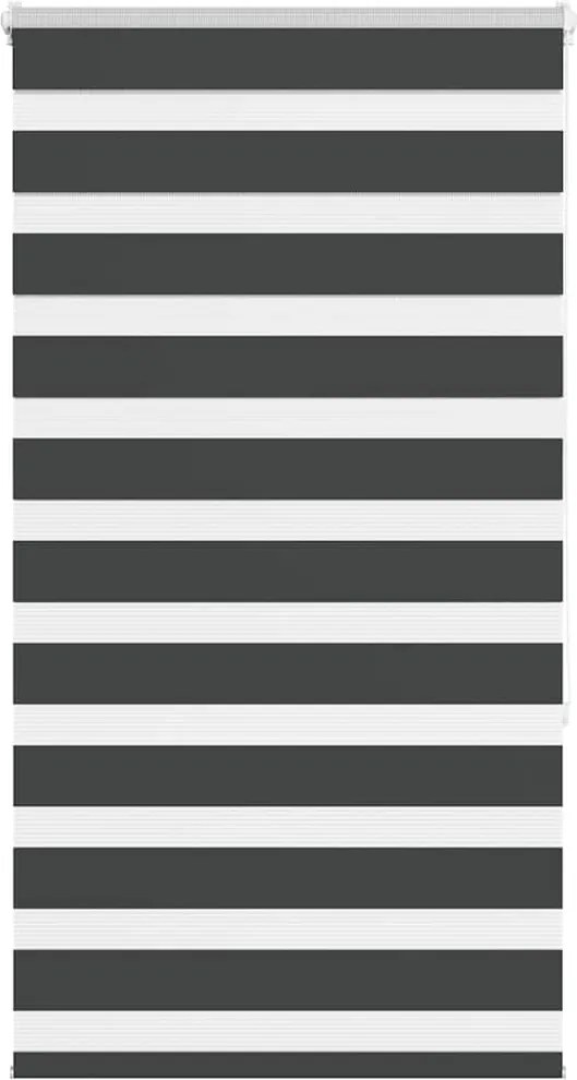 vidaXL zebrafüggönnyel fekete szövetszélesség 65,9 cm poliészter