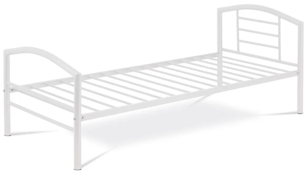 Egyszemélyes Fém Ágykeret Fehér Színben 90x200 cm