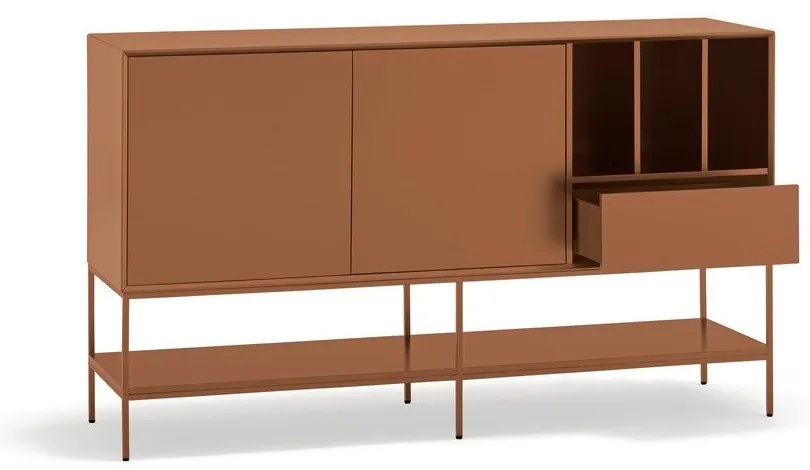 Téglavörös komód 166x98x45 cm Platt – Teulat