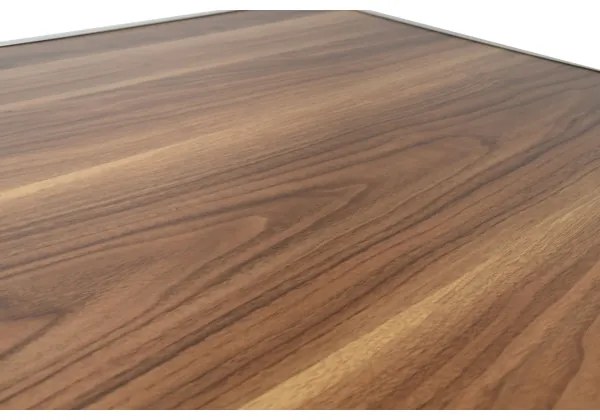 Összecsukható kempingasztal barna/króm