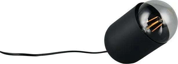 Fekete fém asztali lámpa (magasság 13,5 cm) Nara – Reality