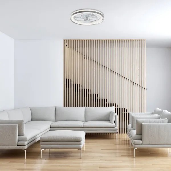 Rabalux 71335-LED Dimmelhető mennyezeti lámpa ventilátorral FANRICIUS 40W/230V 3000/4000/6000K + távirányító