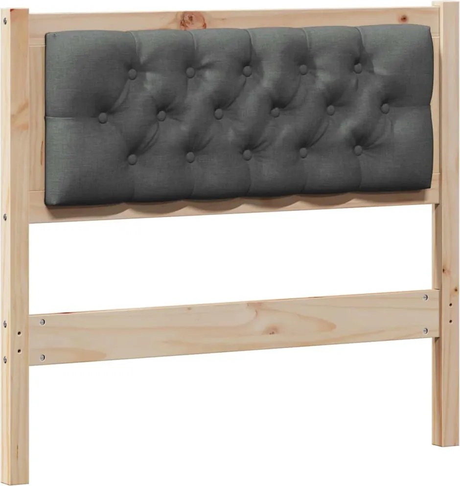 vidaXL Fejtámla Egyéb barna és sötétszürke 90 cm Tömör fenyőfa