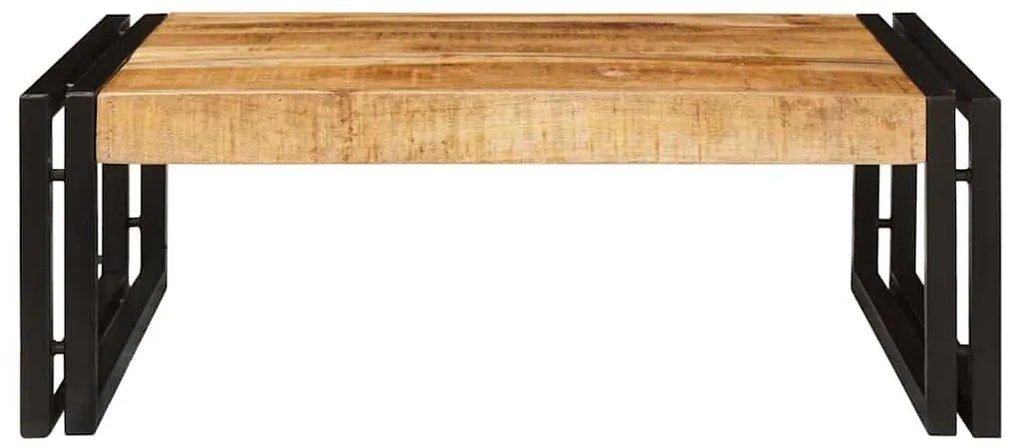 Fürdőszobai polc polcokkal 65 x 50 x 23 cm Tömör mangófa és vas