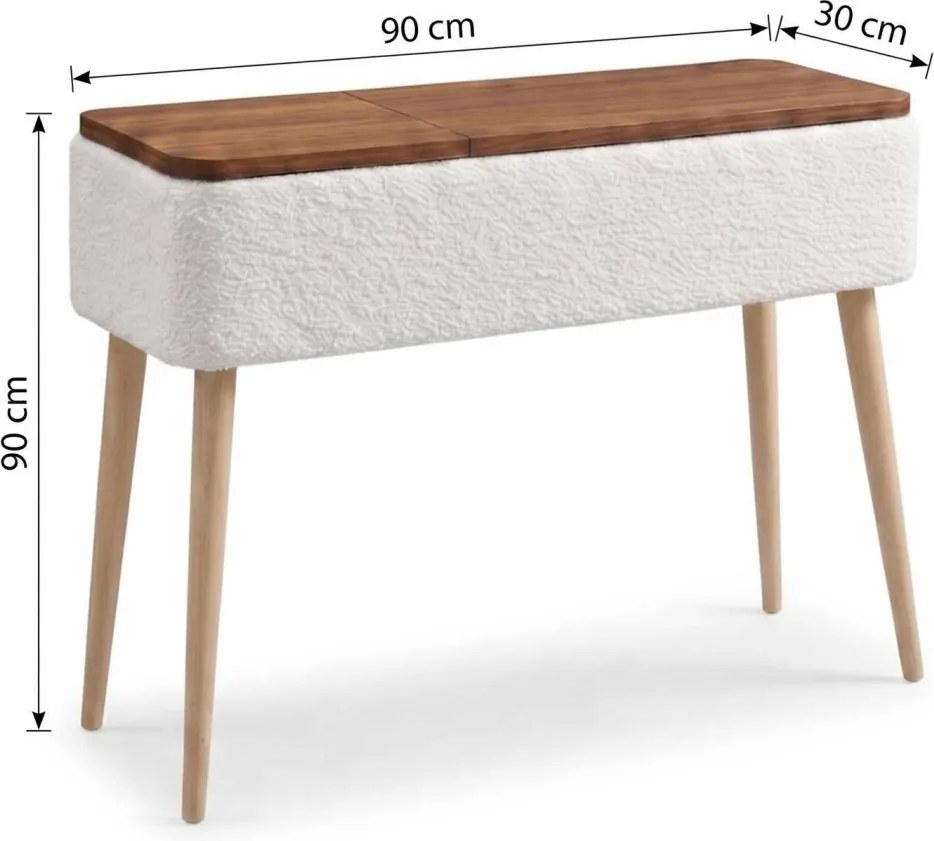 Sole komód, fehér, 90 cm