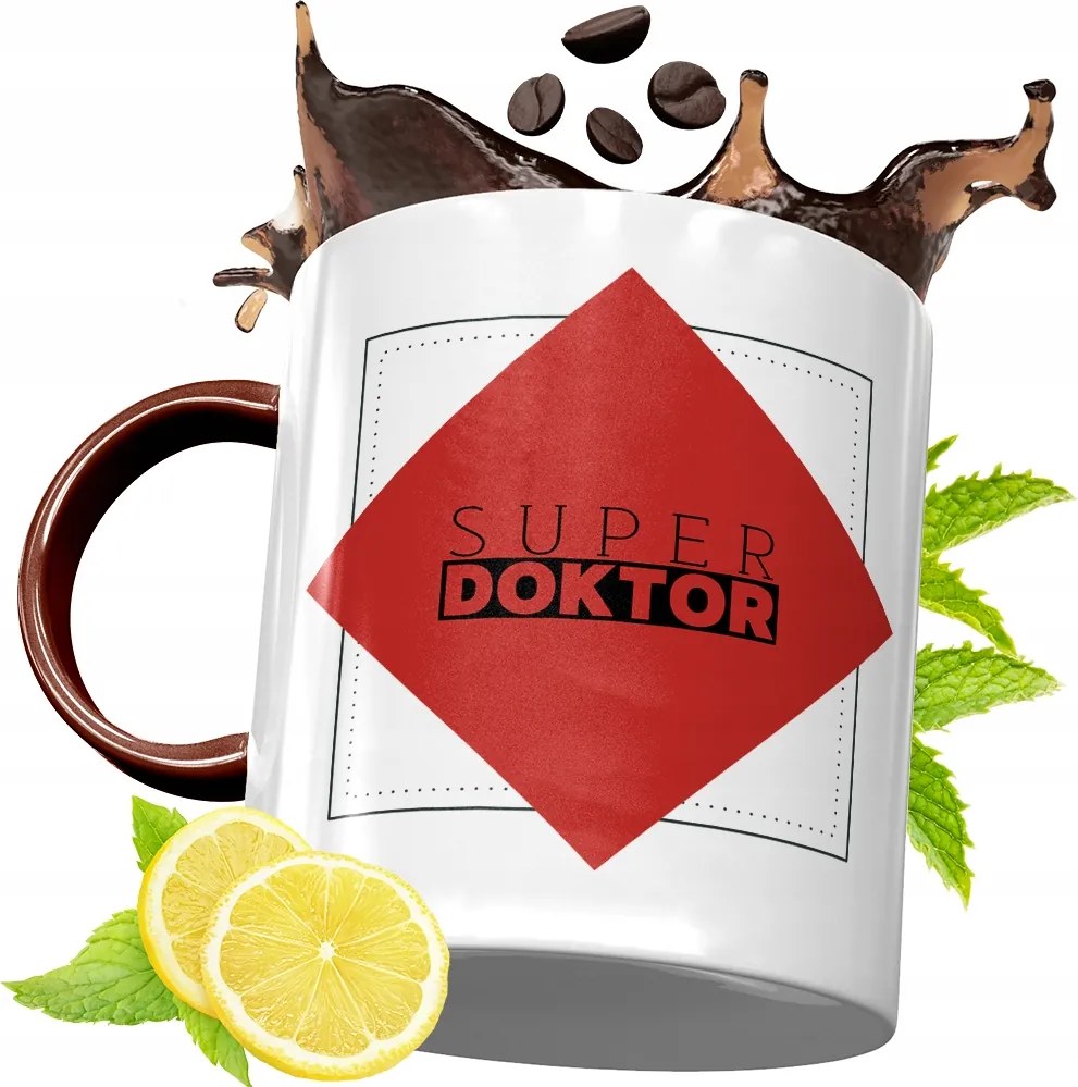 Bordó Bögre Doktornak Születésnapra Ajándék fényképes nyomattal