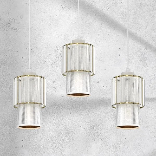 Csillár zsinóron BLANCO 3xE27/60W/230V fehér