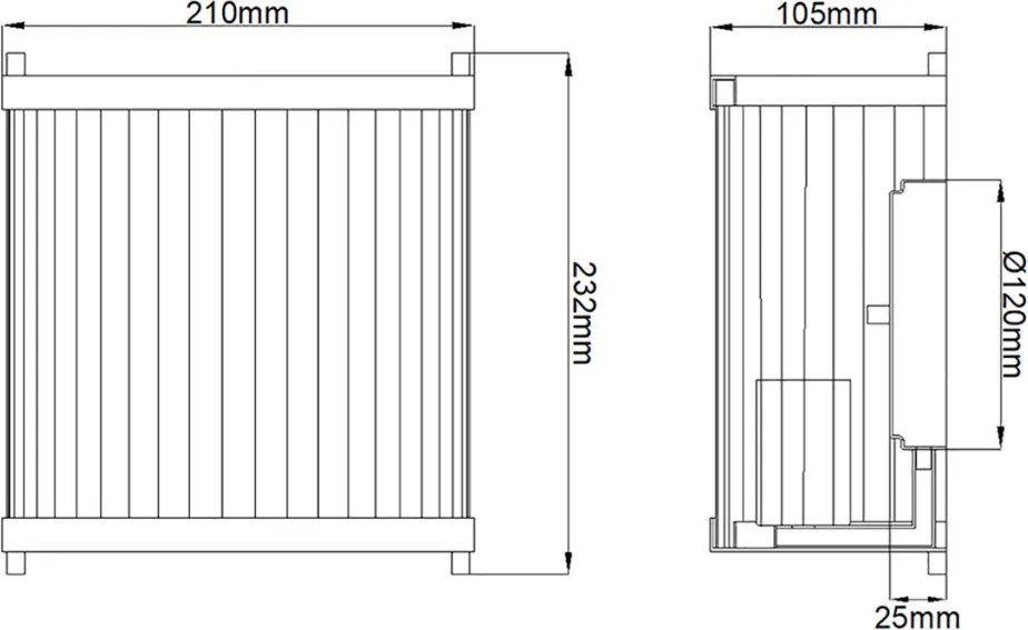 Elstead Lighting CORONA DL-CORONA1-WPN Fali lámpa 1x60W/E27