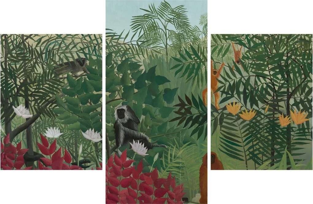 Kép - Henri Rousseau, Tropical Forest with Monkeys, reprodukciók (90x60 cm)