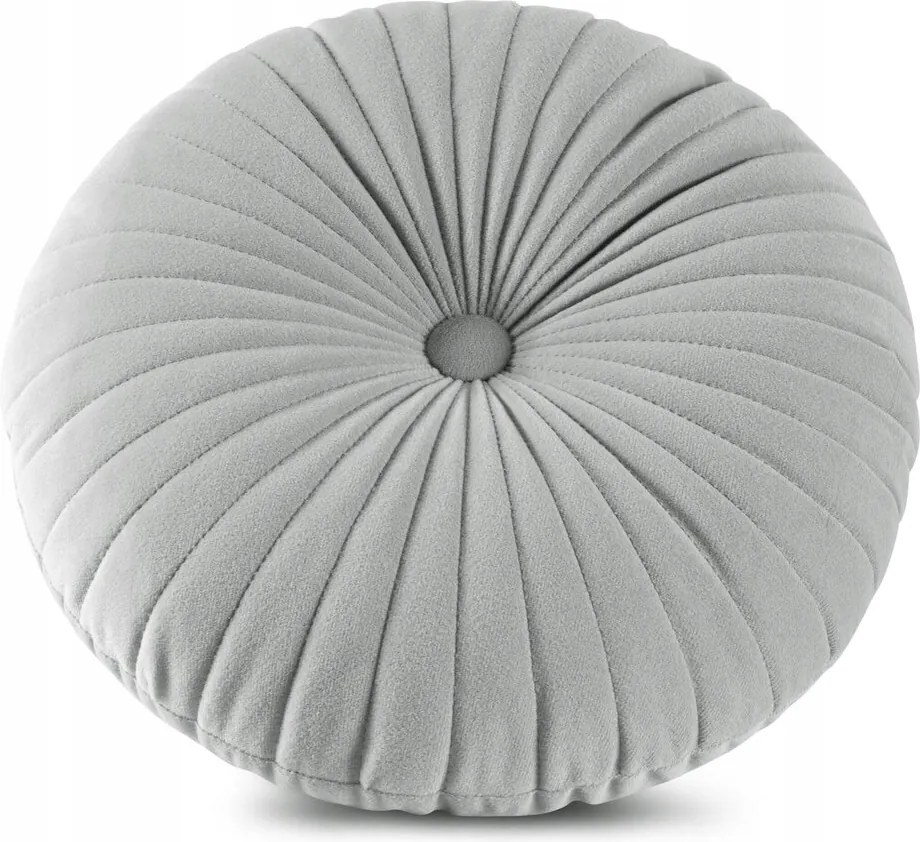 Díszpárnahuzat Velvet 40 Eurofirany ezüst kerek