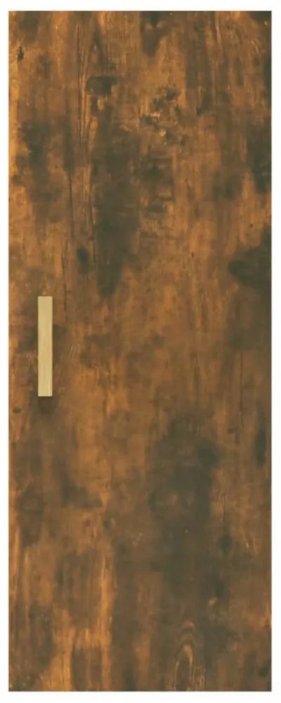 füstös tölgy színű szerelt fa faliszekrény 34,5 x 34 x 90 cm