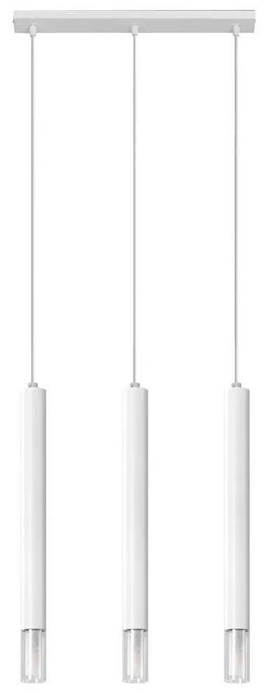 Sollux SL.0959 - Csillár zsinóron VIZIER 3xG9/40W/230V fehér