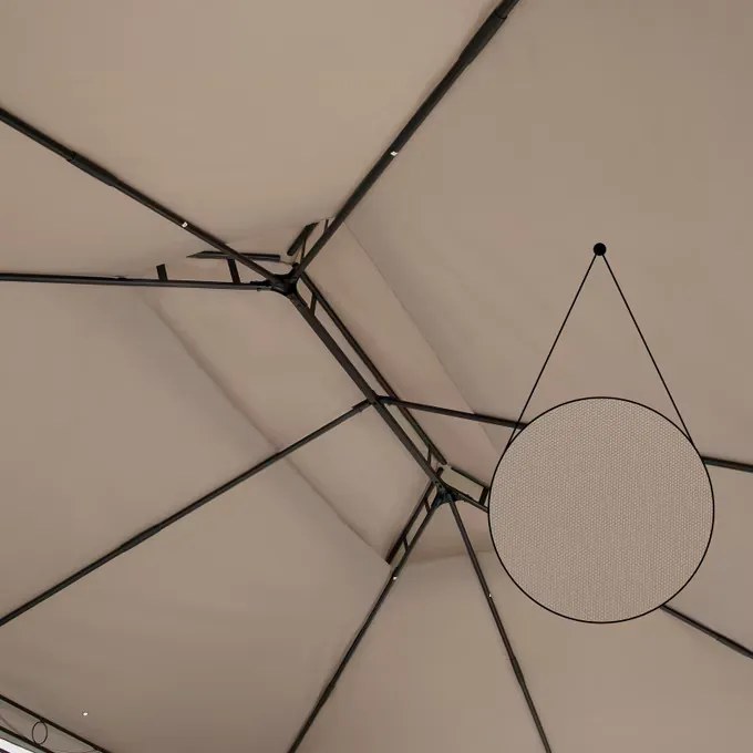Deuba Topas kerti pavilon 4x3 m - taupe