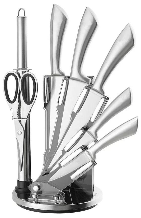 8 db-os késkészlet tartóval