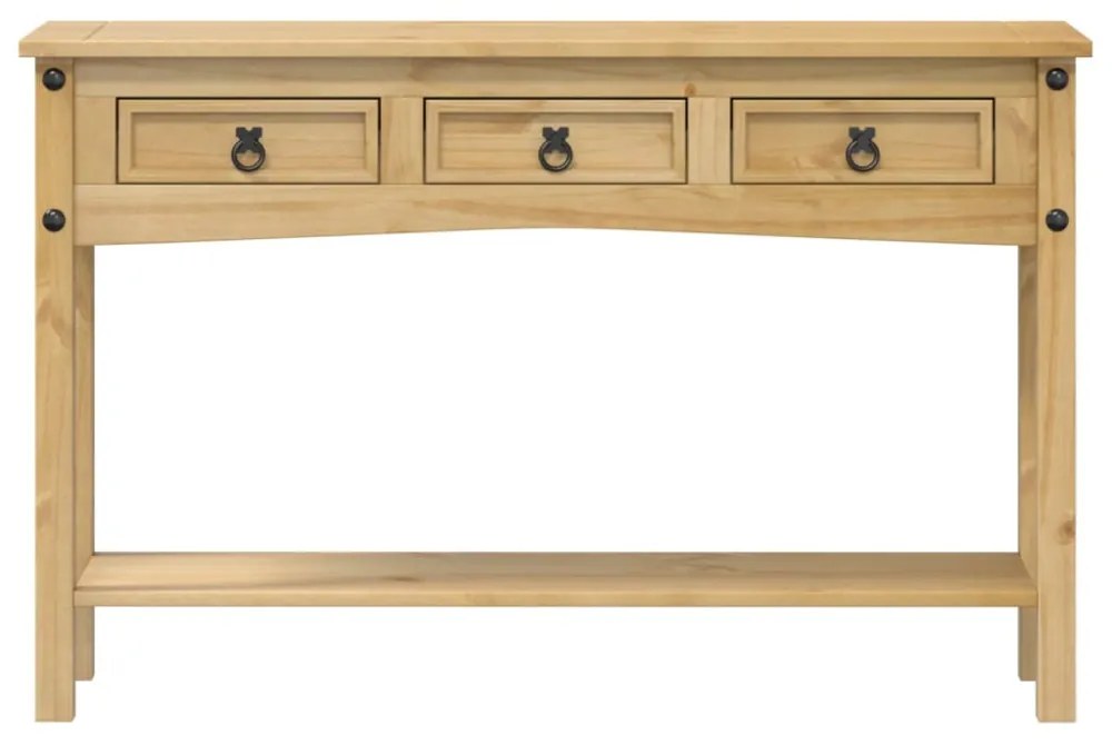 Corona tömör fenyőfa konzolasztal 114 x 34,5 x 73 cm