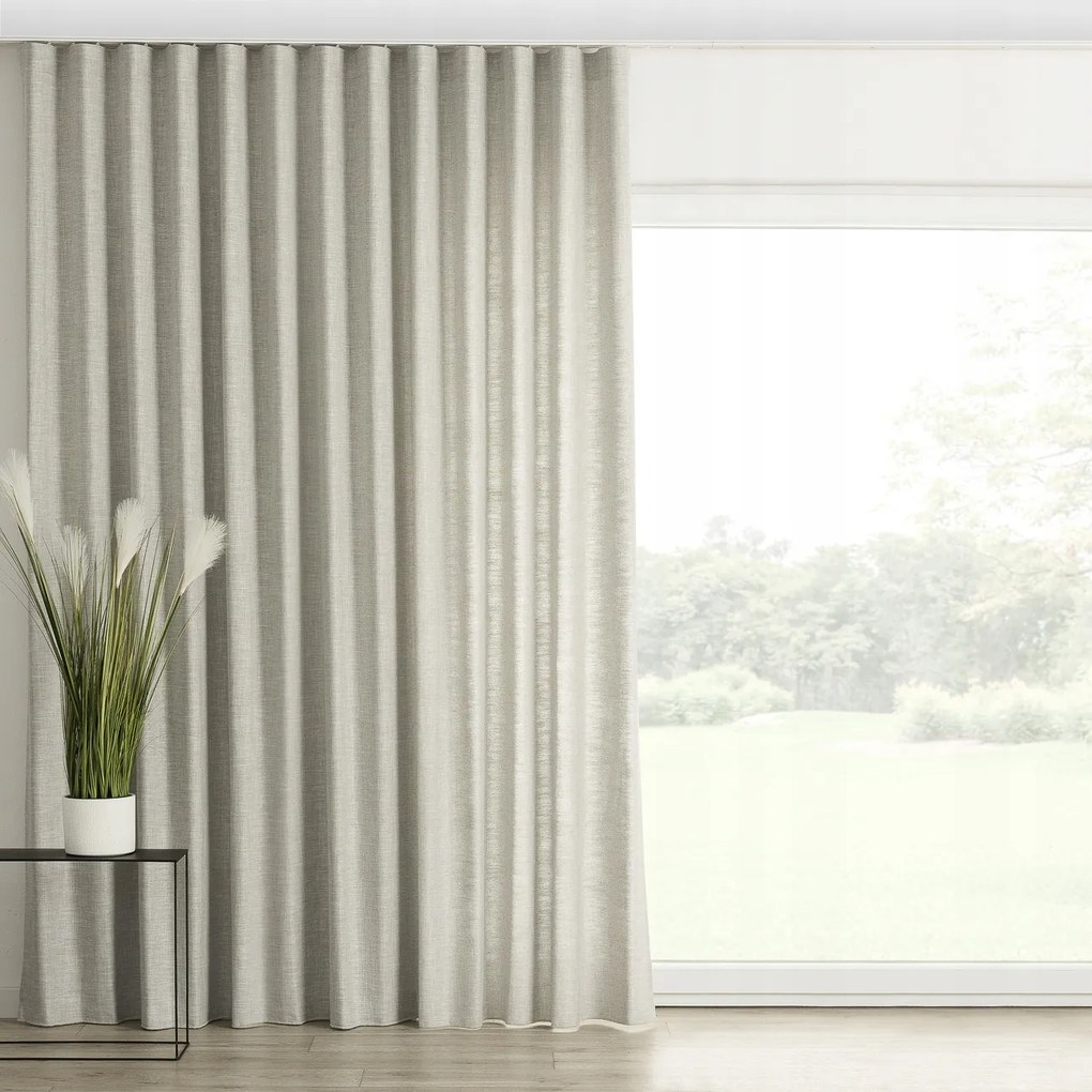 Wave szalagfüggöny 140x260cm fekete