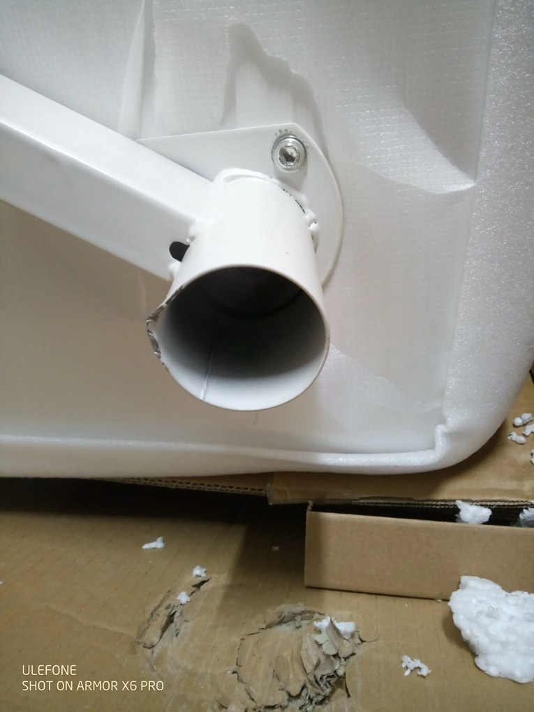 AKCIÓ Fehér étkezőasztal ADRIA 120x80 cm II. osztály