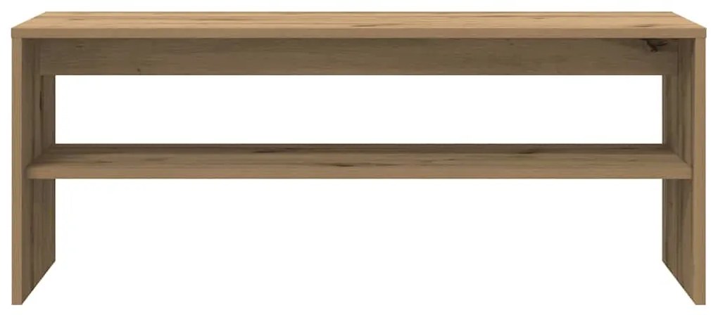 kézműves tölgy színű szerelt fa TV-szekrény 100x40x40 cm