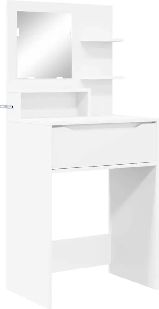 vidaXL Hálószobai Öltözködő Asztalok Fehér 80 x 39,6 x 135 cm Faanyag