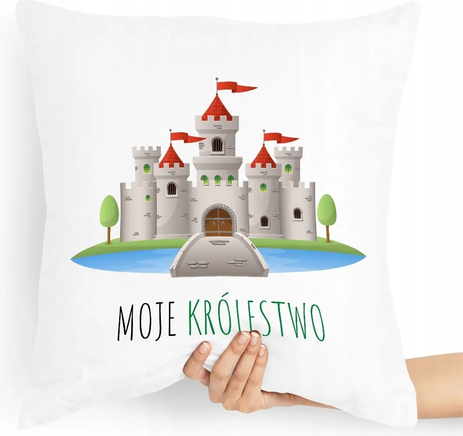 Ajándék Párna Gyerekeknek Az Én Birodalmam Kastély Nyomtatott Fotóval