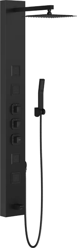 Mexen Orco zuhanypanel, fekete - 7607-03-70