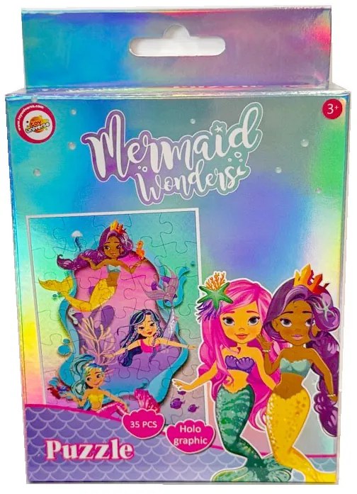 Sellő Shell hologrammos mini puzzle 35 db-os