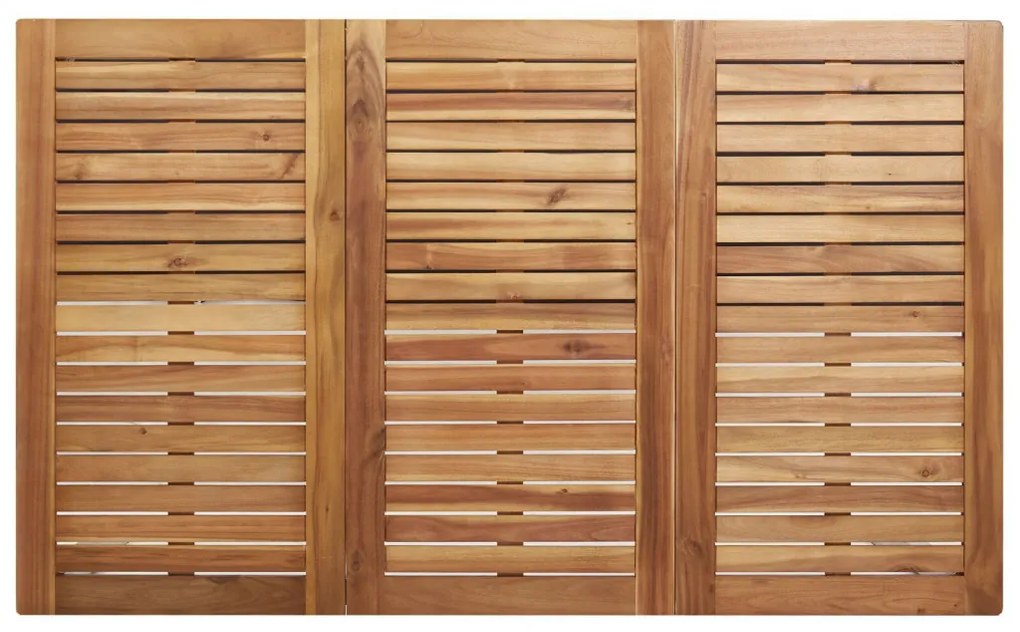 7 Darabos Kerti Étkezősor Tömör Akácfából, Kültéri Étkezőasztal 150x90x75 cm Tömör Akácfából