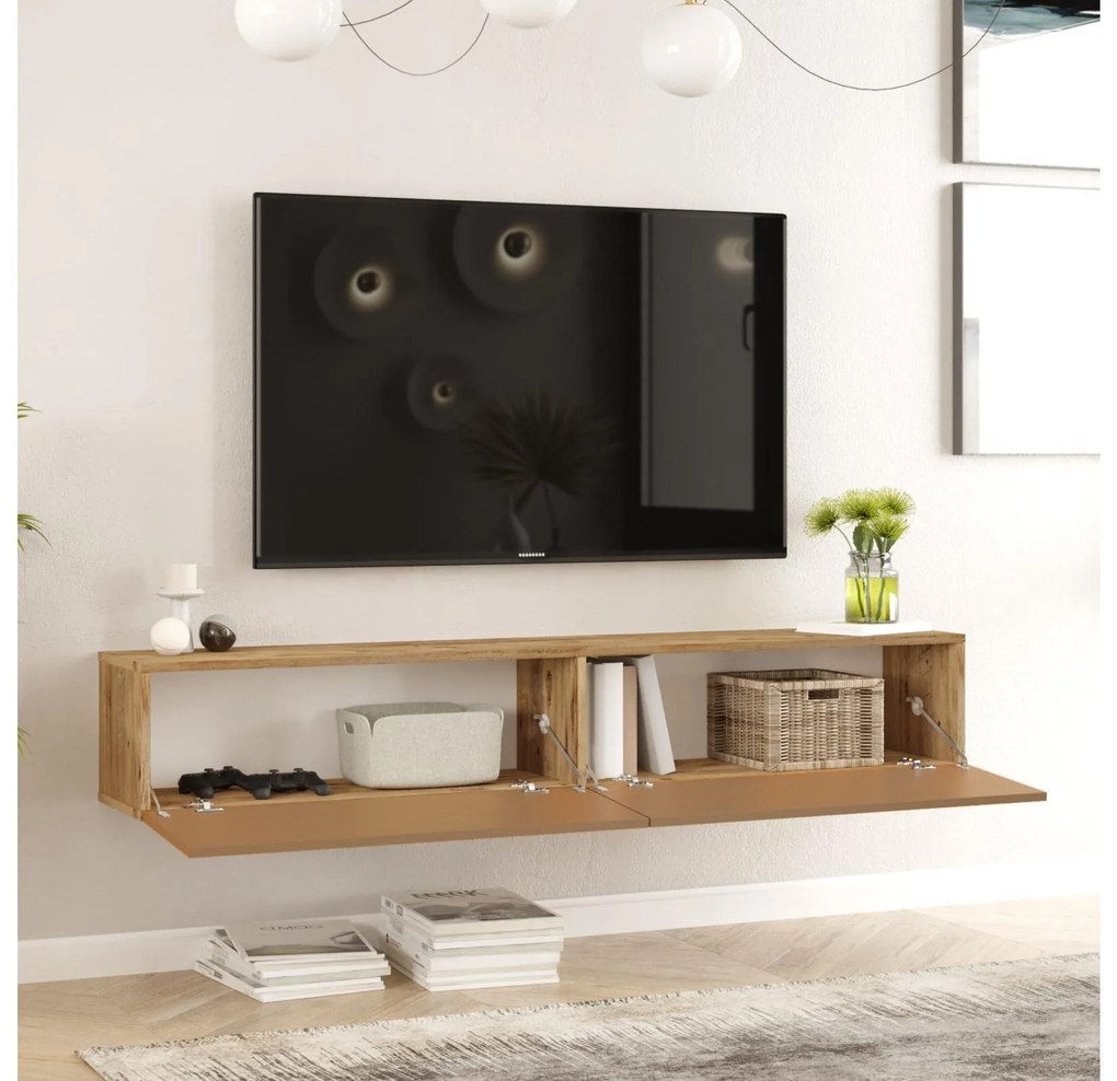 TV asztal/Szekrény France 8 (atlanti fenyő + tégla) . 1102147