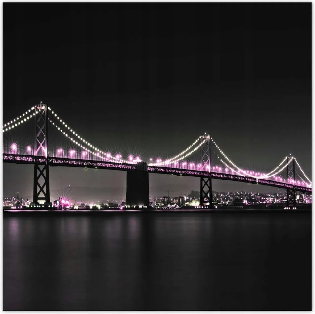 Poszterek 100x100 Híd Lila fények