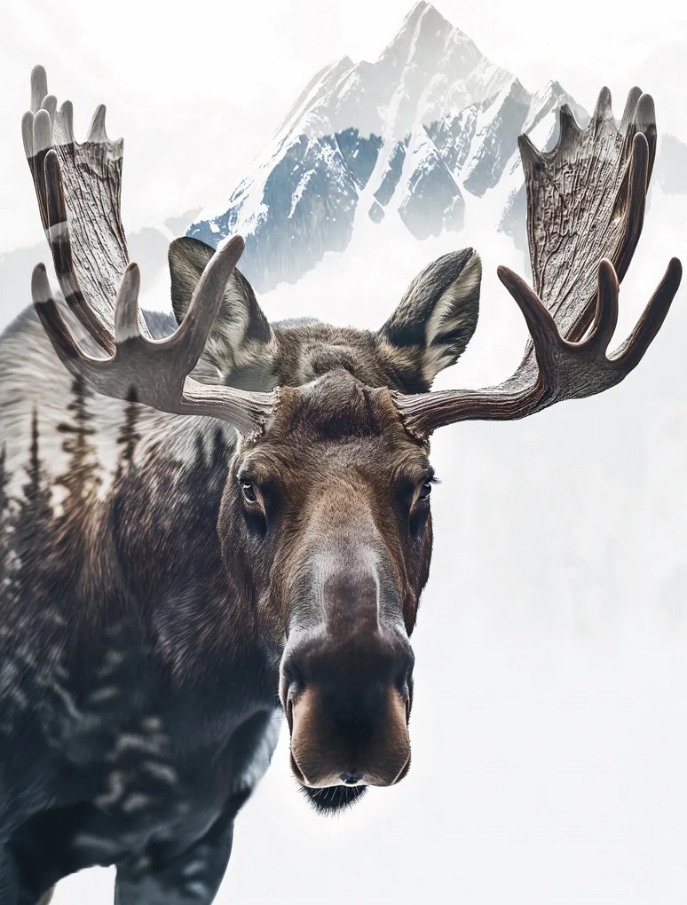 Poszter 30x45cm Szarvas Az erdő szelleme