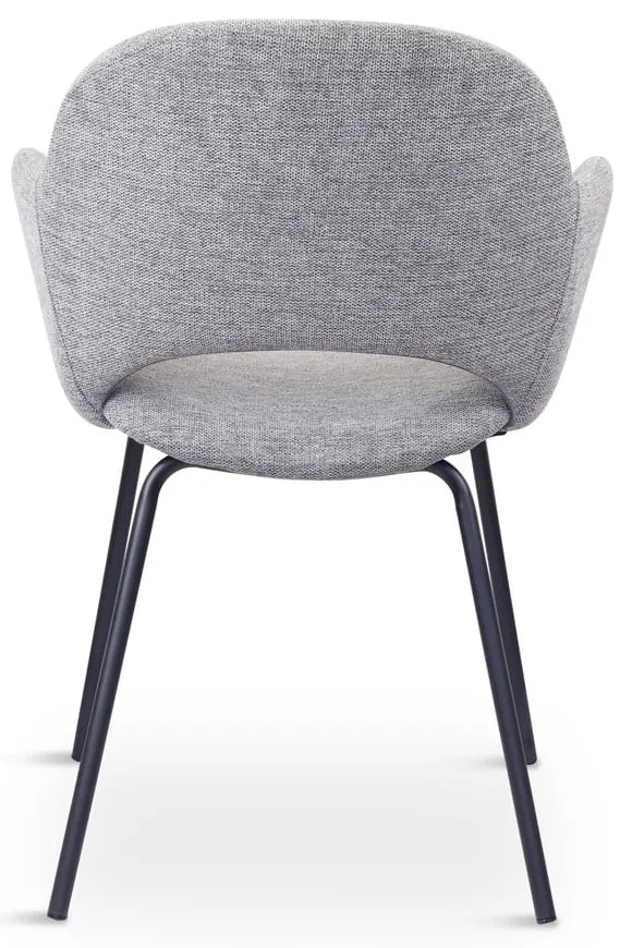 Világosszürke kárpitozott étkezőfotel szett 2 db-os Rowley – Unique Furniture