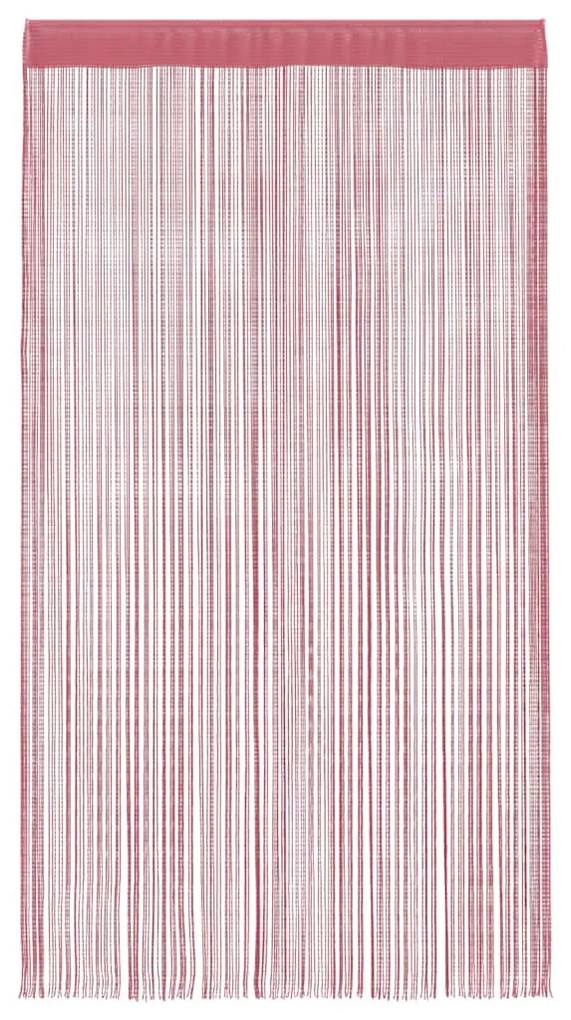 2 db rózsaszín zsinórfüggöny 140 x 250 cm