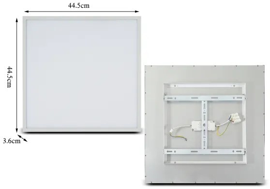 Brilagi - LED Dimmelhető lámpa SLIMFRAME LED/36W/230V 45x45 cm fehér + távirányító