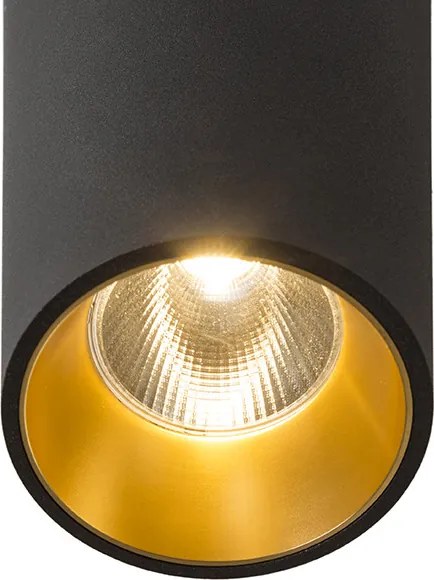 RENDL PEDRO stropní černá/zlatá 230V LED 25W 30° 3000K