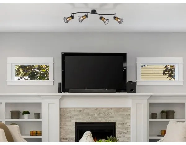 Globo 54814-4 - Spotlámpa PURRA 4xE14/40W/230V