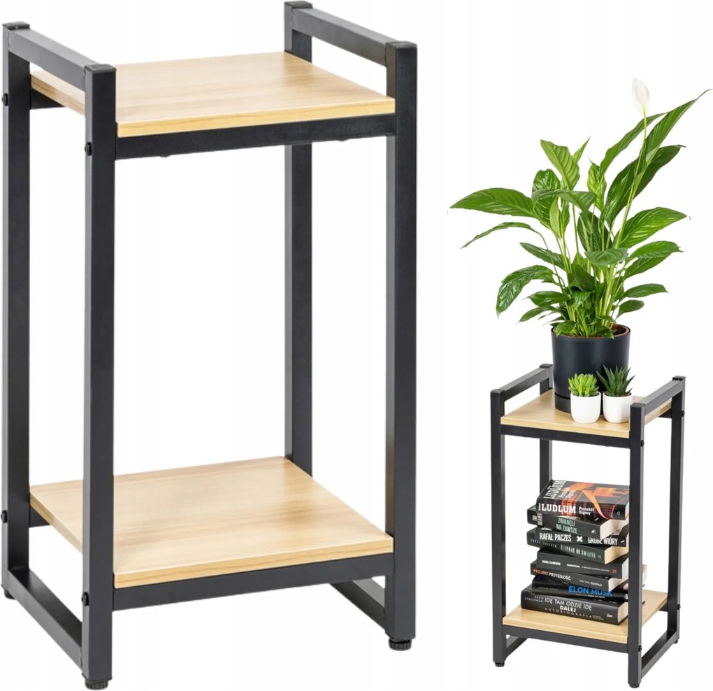 Virágtartó állvány 2 Szintes 2 virágtartó állvány Fém Álló