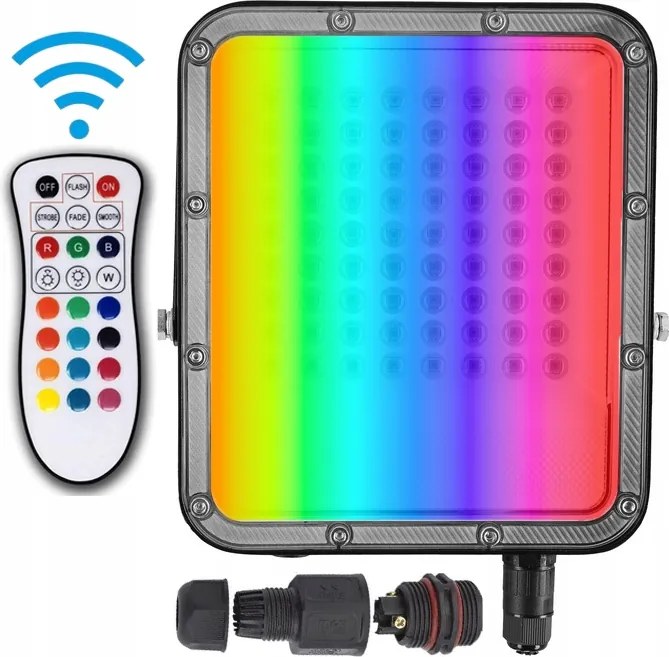 Kültéri Kerti Reflektor Rgb 6500K 50W Led IP65 Távirányító