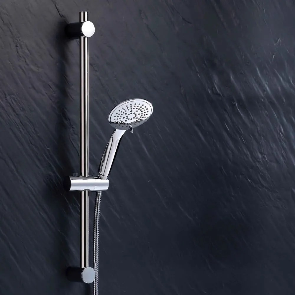 Matt ezüstszínű műanyag zuhanyszett kézi tussal 70 cm Hydro – douceur d'intérieur