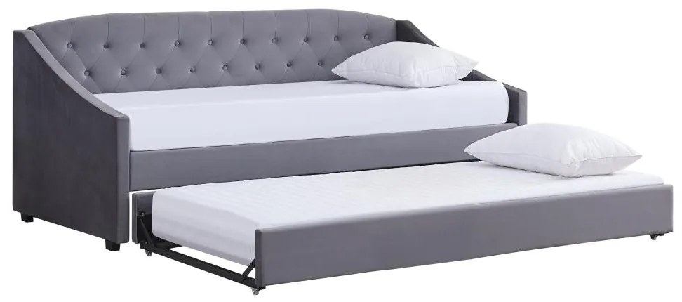 Széthúzható ágy 90 cm Asesorar (szürke) . 1116214