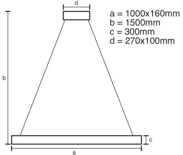 LED állítható fényerejű kristály csillár kábellel LED/95W/230V + DO