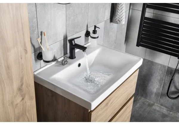 Aqualine - Mosdócsap LOTTA matt fekete