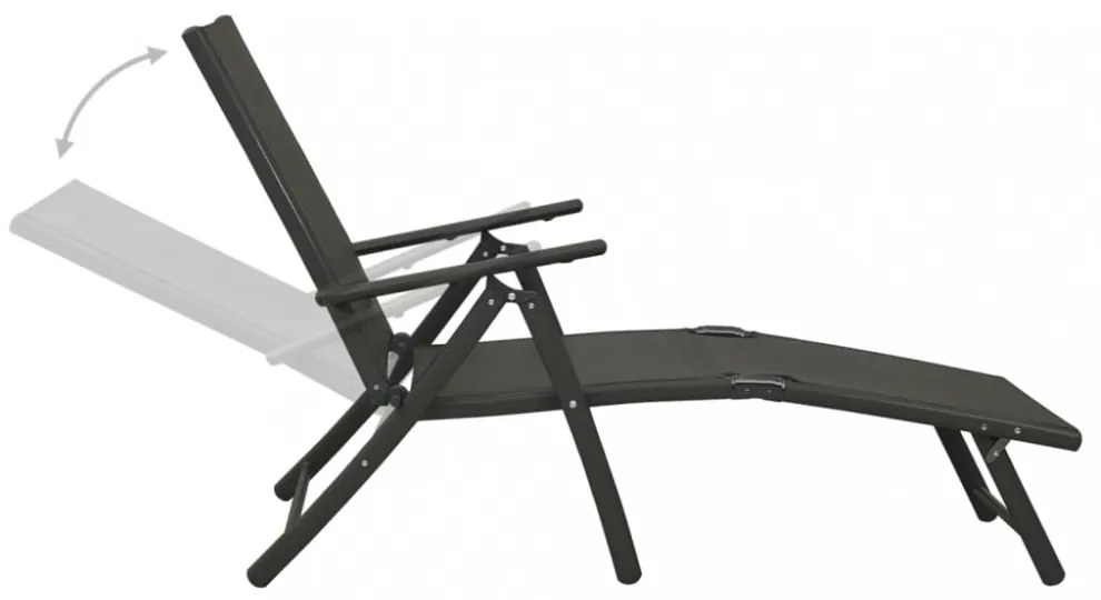 10 részes fekete-antracitszürke kerti étkezőgarnitúra