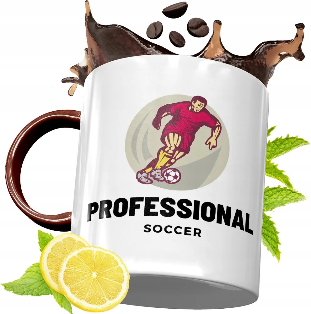 Bordó Bögre Labdarúgónak Születésnapi Ajándék fényképes nyomtatással