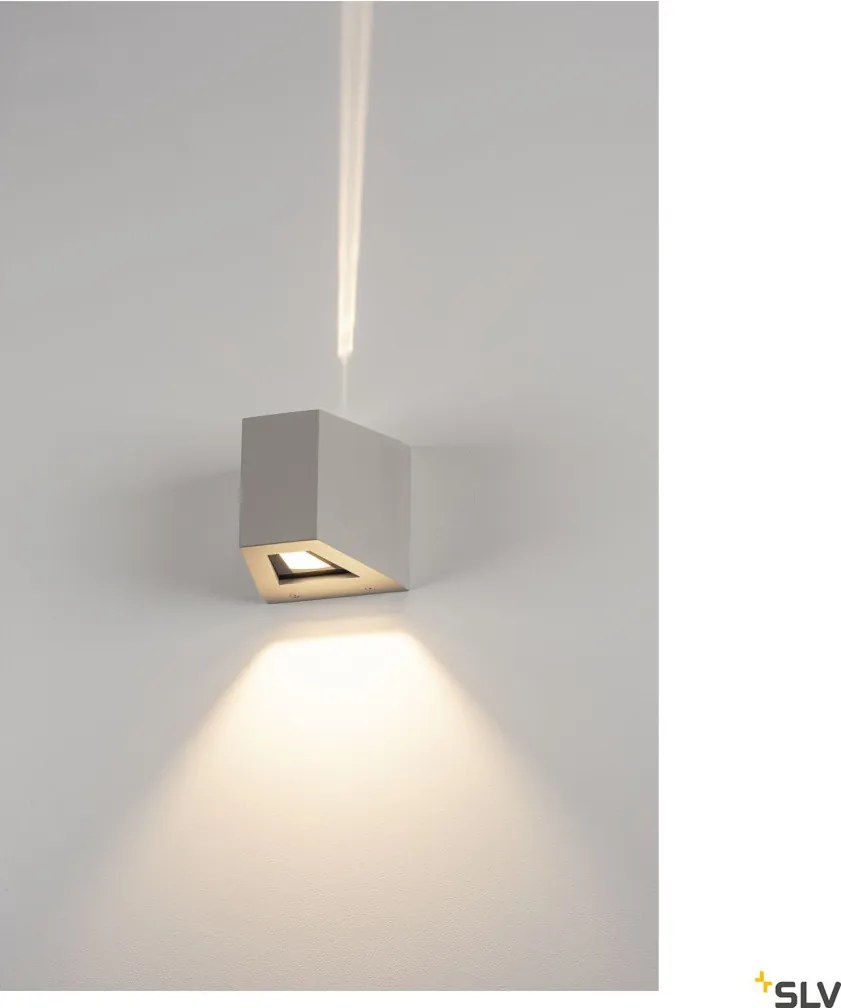 SLV 229664 OUT-BEAM Modern Kültéri Fali Lámpa Szürke LED IP44