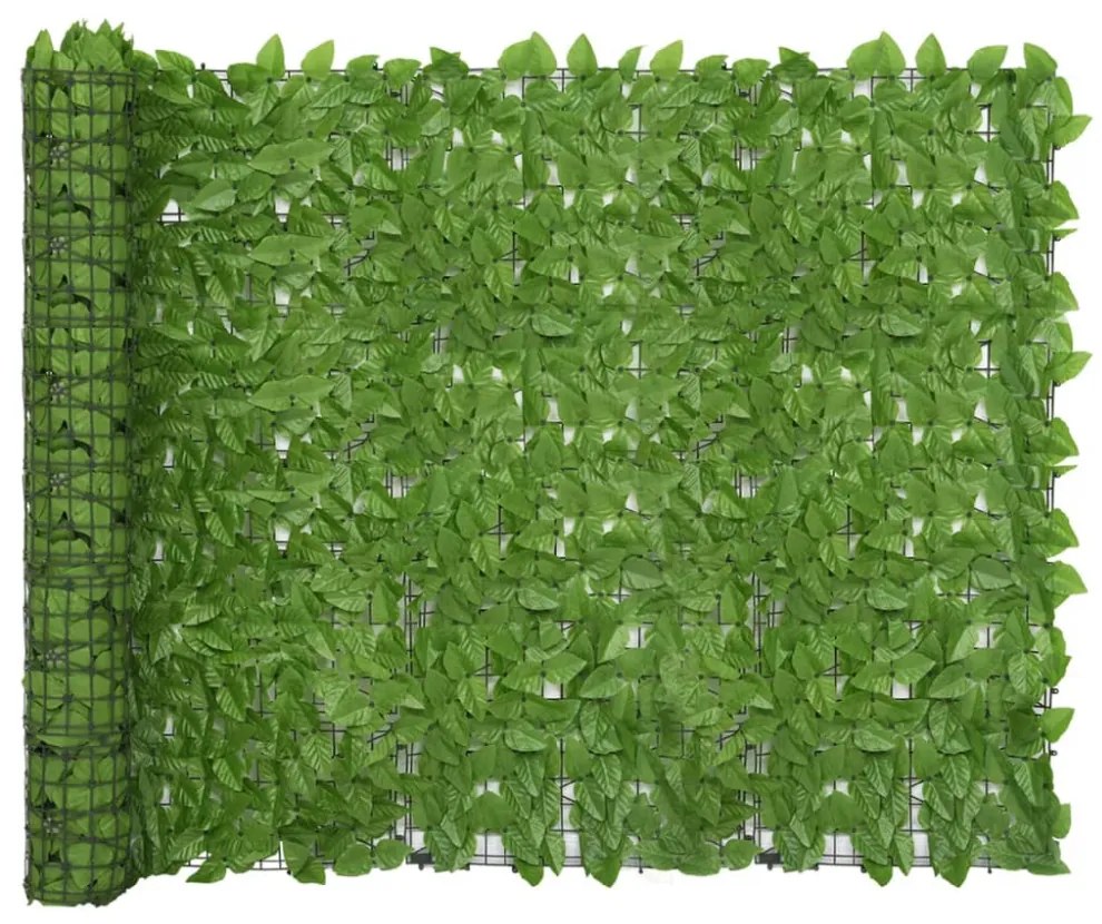 zöld leveles erkélyparaván 200 x 150 cm