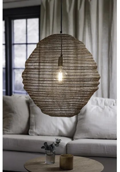 Markslöjd 108773 - Csillár zsinóron TAZZA 1xE27/40W/230V arany