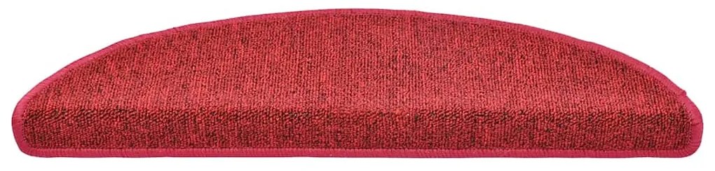 30 db bordeaux piros lépcsőszőnyeg 56x17x3 cm