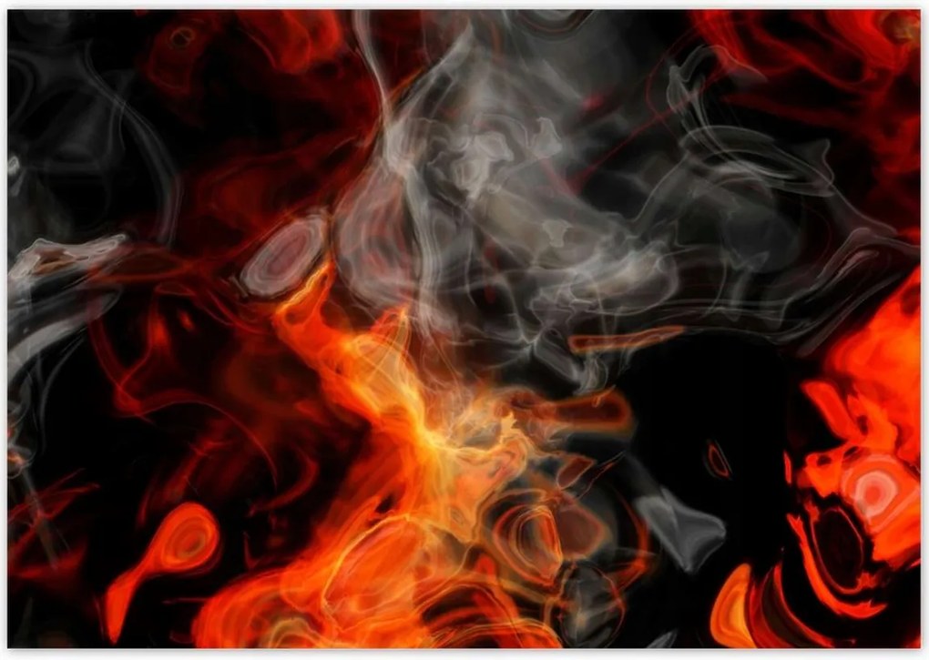 Poszterek 100x70 Tűz füst